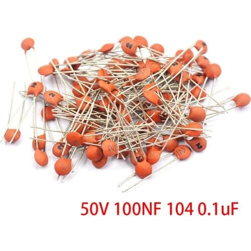 1000pcs Ceramic capacitor 50V 100NF 104 0.1uF
