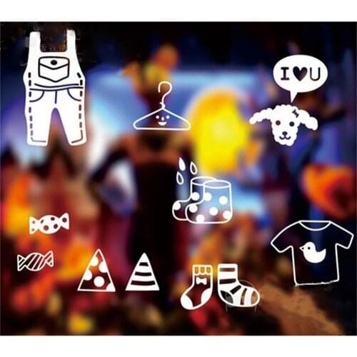 Mom Child Clothing Shop Sticky Advertising Poster Glass Door Decorative Wall Stickers Socks Garment Banner Poster Sign Banner