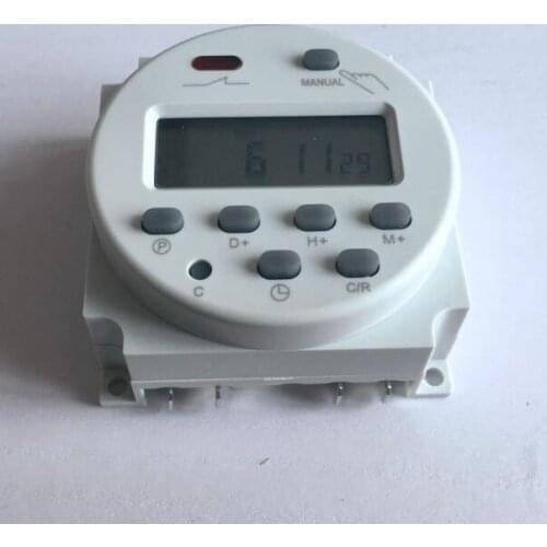 Timer Cn101A microcomputer small switch DC12V DC24V AC110V AC220V street light billboards power timer 16A 250VAC