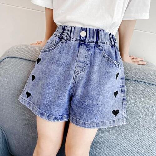 Fashion Girl Denim Short Pants Summer Children Casual Solid Shorts Cotton Girl Trousers 4 5 6 7 8 9 10 12 Baby Girl Clothes