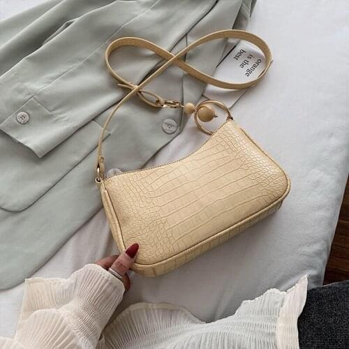 Fashion Womens Thick chain strap Designer Handbags Crocodile Chains PU Leather Women Totes Ladies Shoulder Crossbody Bags