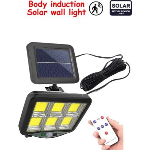 Seperable 120 LED Solar Garden Wall Light Outdoor Waterproof Infrared PIR Motion Sensor Solar Lamp street security lamps indoor