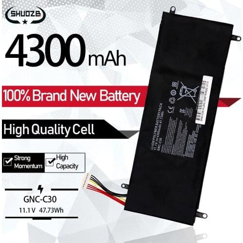 New GNC-C30 961TA002F Laptop Battery For GIGABYTE U2442 U24F P34G U2442N U2442S U2442V U24 U24T U2442T V1 V2 XMGC404 47.73Wh
