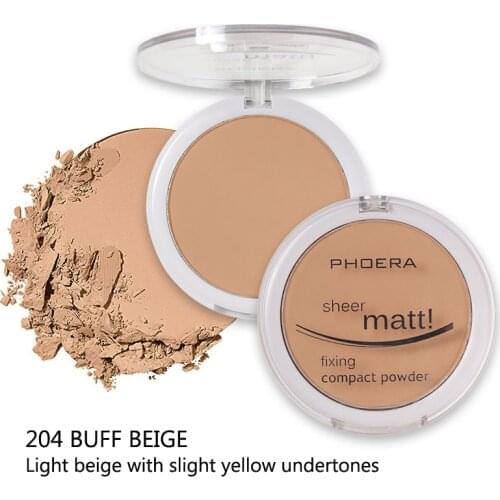 PHOERA 8 Colors Powder Cake Natural Long Lasting Whitening Concealer Foundation Oil Control Matte Blush Rouge Makeup TSLM1