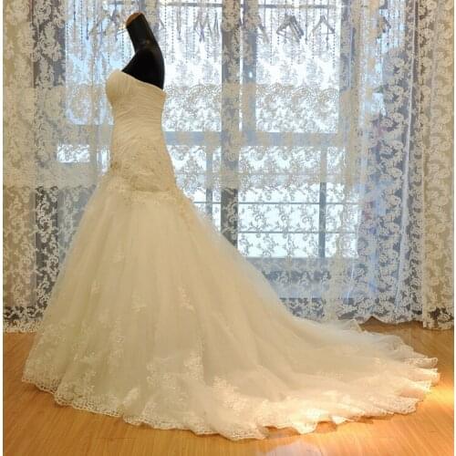 Luxury Croset Bodice Lace Top Quality Real Mermaid Designer Wedding Dress 2019 Bridal Gown vestido de noiva wedding dresses