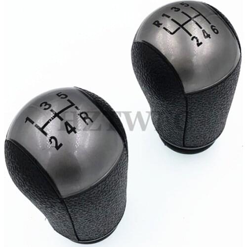 5 6 Speed MT Gear Stick Shift Knob Car For Ford Focus Mondeo MK3 S-MAX C-MAX Mustang Galaxy Fiesta MK6 Transit