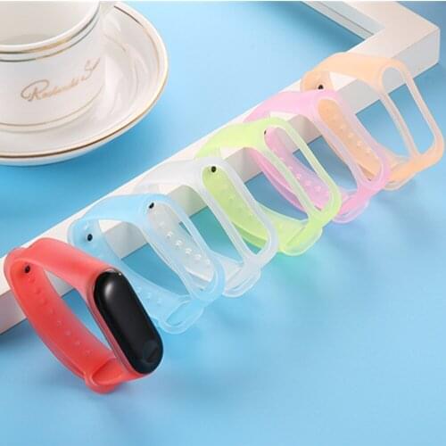 Mi Band 5 6 Silicone Strap Mi Band 4 Strap Replacement Bracelet for Mi Band 5 Sport Wrist Strap For XiaoMi band3 4 5 6 Wristband