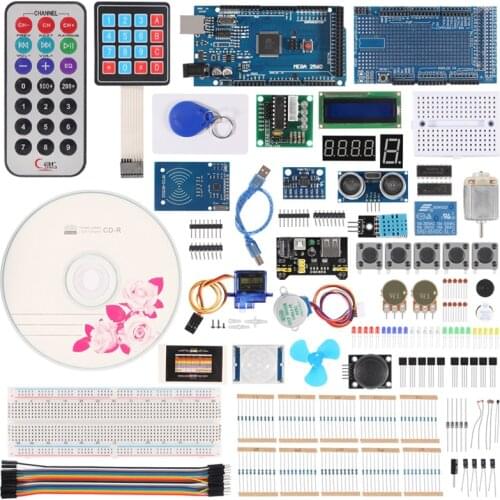 New For Mega 2560 Project Starter Kit Upgraded Advanced Version Starter Kit the RFID learn Suite Kit LCD 1602 for Arduino UNO R3