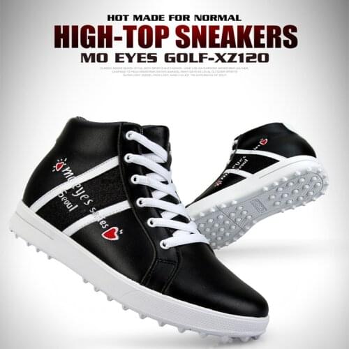 Golf Shoes Womens High-top Inner Height-increasing Shoes Womens Shoes Waterproof Shoes Soft Microfiber Material