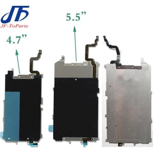 10pcs BackPlate Replacement for iPhone 6 4.7'' Plus 6Plus 6G LCD Metal Back Plate Shield Home Button Extend Long Flex Cable Part