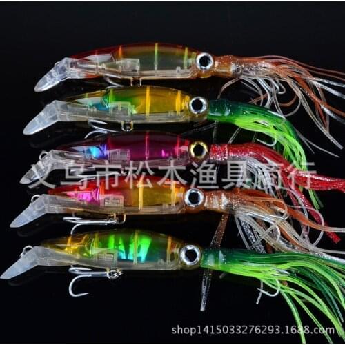 100pcs/lot 5.5" 14cm classic bait lures with plastic bait lures 1.4OZ 40g Artwith Hooksicial Fish Bait DW-301