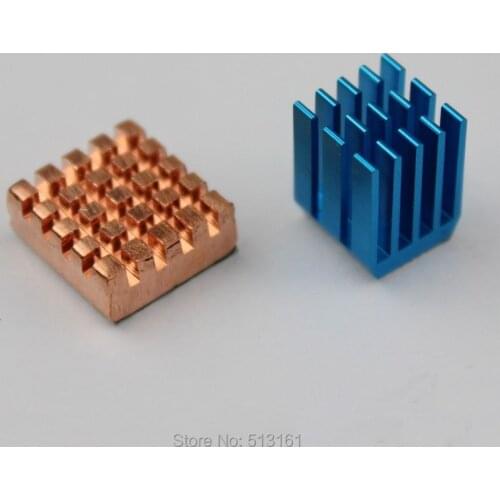 2 Pieces/Lot Aluminum Copper Cooling Cooler Heat Sink Heatsinks For Raspberry Pi