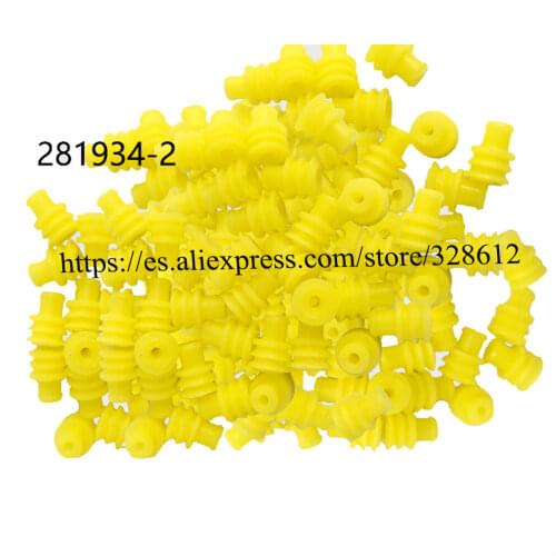 281934-2 Car connector yellow Rubber-1.5 seal 1.5 series waterproof plug 282104-1 282080-1 282087-1 282105-1 282104-1 282087-1