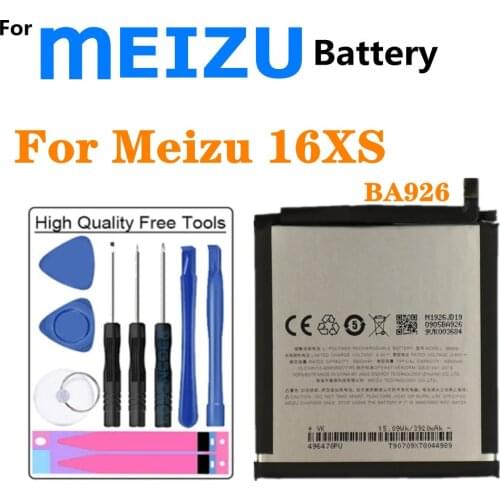 For Meizu 16XS M926 M926H M926Q M1926 Phone Battery BA926 4000mAh High Capacity Batteries + Tools