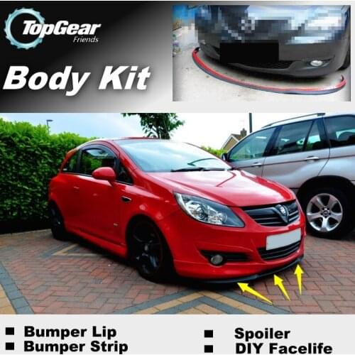Bumper Lip Deflector Lips For Vauxhall Agila A B Front Spoiler Skirt For TopGear Fans to Car Tuning View / Body Kit / Strip