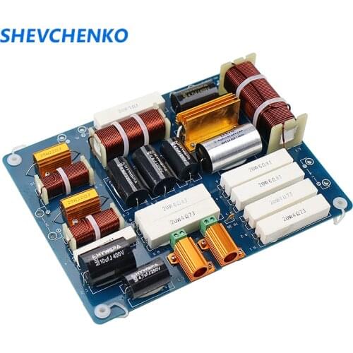 1000W Speaker 3 Way Crossover For 4-8OHM Tweeter Mid Bass Speaker HIFI Frequency Divide 12-15Inch Speaker Audio DIY 1pcs