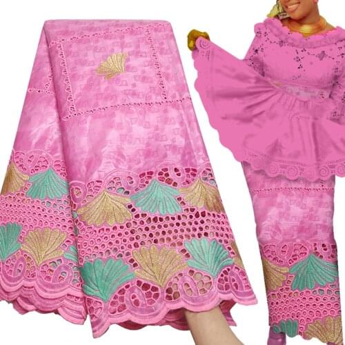 Fabricbob Bazin Riche Getzner 2021 Nouveau Original Party Rhinestone Borer Embroidery 5 Yards African Lace Fabric