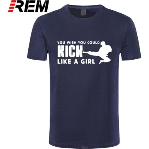 REM You Could Kick Like A Girl Funny Print T Shirt Streetwear Mens Sportswear Short Sleeve Cotton Cool Oversized T Shirts
