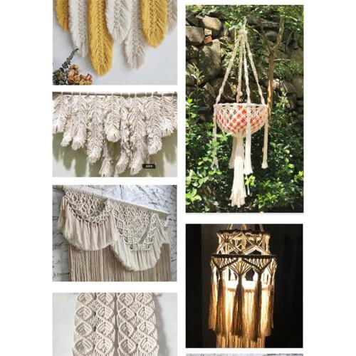 Cotton Cord 2 mm/4mm x 100m For Wall Hangings Dream Catcher Plant Hangers Wall Art Homewares Wall Hanging