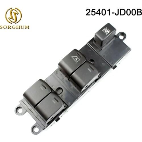 25401-JD00B COMMANDE BOUTON LEVE VIINTERRUPTEUR PLATINE COMMANDE BOUTON LEVE VITRE FOR NISSAN QASHQAI NAVARA PATHFINDER