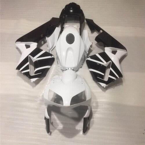 Custom Motorcycle Fairing kit fit for Honda CBR600RR F5 03 04 CBR 600RR CBR 600 RR 2003 2004 white black ABS Fairing set