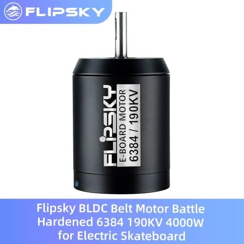 New Arrival Flipsky BLDC Belt Motor Battle Hardened 6384 190KV 4000W for Electric Skateboard ESK8 DIY Assessories