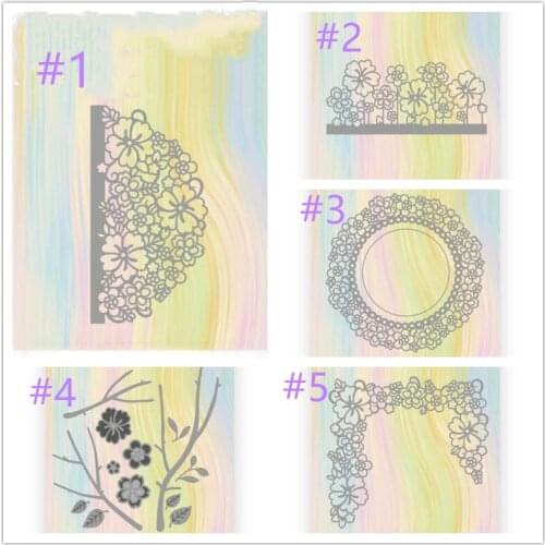 Metal cutting dies cut die Spring Flower Scrapbook paper craft knife mould blade punch stencils dies Embossing Decor Crafts