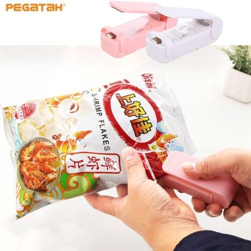 Mini Heat Sealer Household Plastic Bag Sealer For Storage In The Kitchen Food Snacks Fruits Vegetables