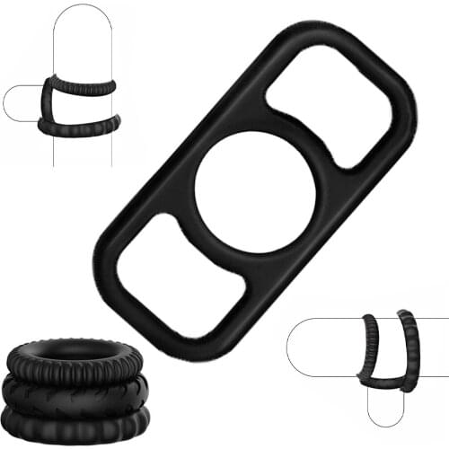 Male Penis Ring Reusable Bound Delay Ejaculation Cock Rings Adult Games Sex Toys for Men Erotic Adult Sex Products