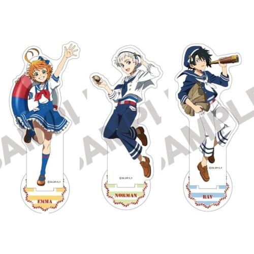 Anime The Promised Neverland Emma Norman Ray Don Acrylic Stand Figure Model Plate Display Tabletop Decor Uniform Series Gifts