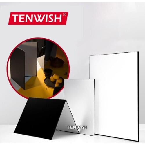 Photography Reflector Collapsible Cardboard White Black Silver Reflective Paper Soft Board Photography Props For Photo Shooting