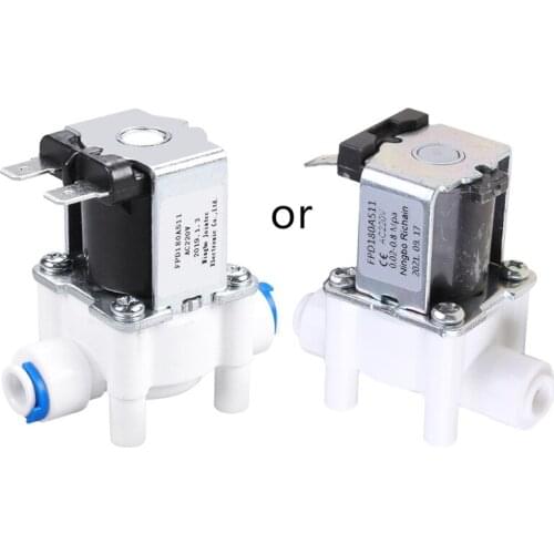 M7DF Plastic Solenoid Valve 220V 1/4" Hose Pipe Quick Connection Water Purifier Drinking Fountain Pressure Controller Switch