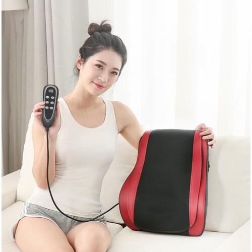 S-shaped neck massage pillow multi-function back waist massager massage cushion chair cushion cushion for leaning on of househol