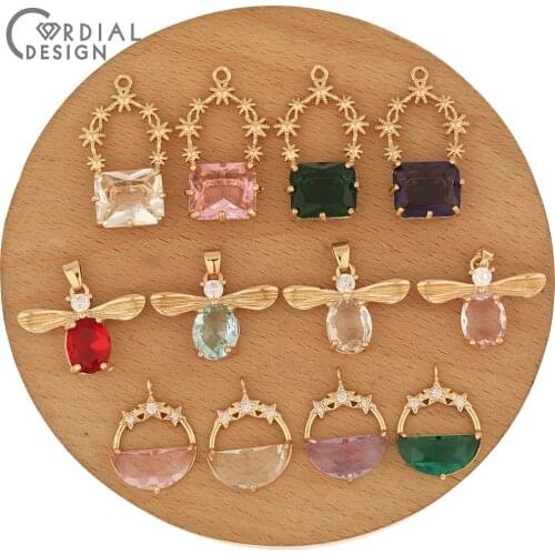 Cordial Design 6Pcs DIY Making/Jewelry Accessories/Earrings Pendant/Multi Shape/Hand Made/Jewelry Findings & Components