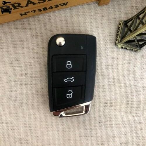 MQB Car Replacement Remote Key Shell for Golf7 Golf Tiguan for Skoda Octavia Kodiaq Ateca Karoq for SEAT Leon Ibiza MQB Key Case