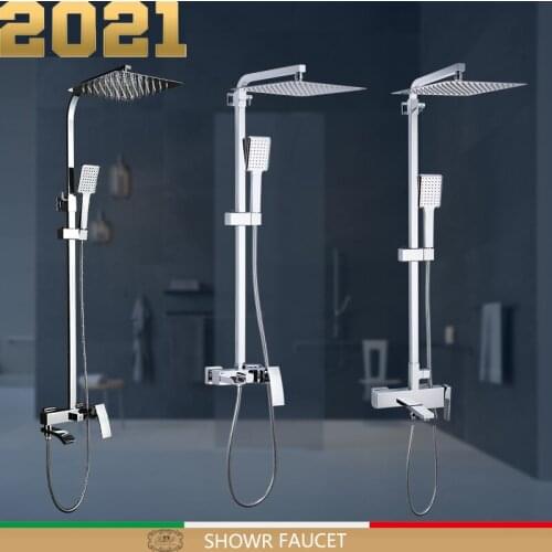 Shower Faucets bathroom shower faucet bath shower mixer faucet taps rain shower sets waterfall bath faucet mixer taps