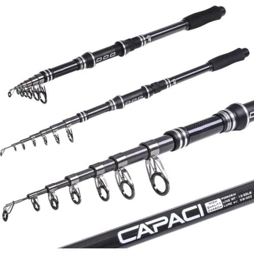 Carbon Fiber Sea Rod Superhard Boat Ice Fly Lure Fishing Rod Fishing Tackle De Pesca 1.8m-3m