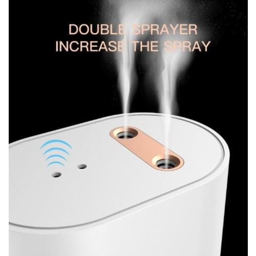 Smart Induction Spray Disinfector Alcohol Sprayer Double Nozzle Design Infrared Automatic Induction Alcohol Atomizer Sterilizer