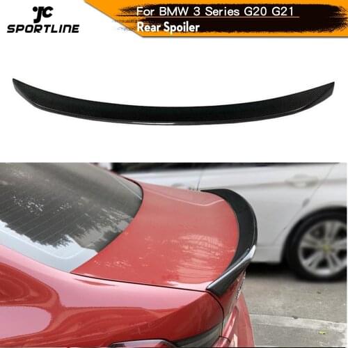 Carbon Fiber Rear Trunk Spoiler Boot Lip Wing for BMW 3 Series G20 G21 2019 2020