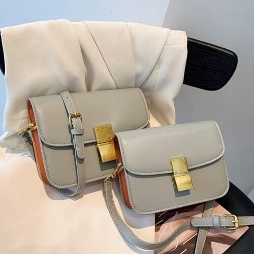 Bag female 2021 new woman bag tofu bag shoulder bag fashion fairy simple student messenger bag purse shoulder bag clutch bag