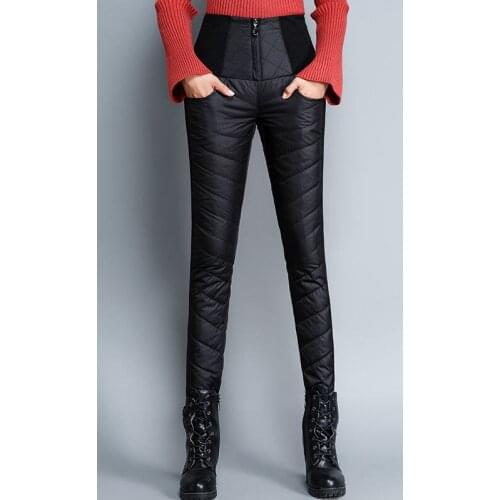 Winter Thicken Women Down Cotton Pants Female High Waist Loose Trousers Warm Pencil Pants Plus Size Pantalones Mujer X575
