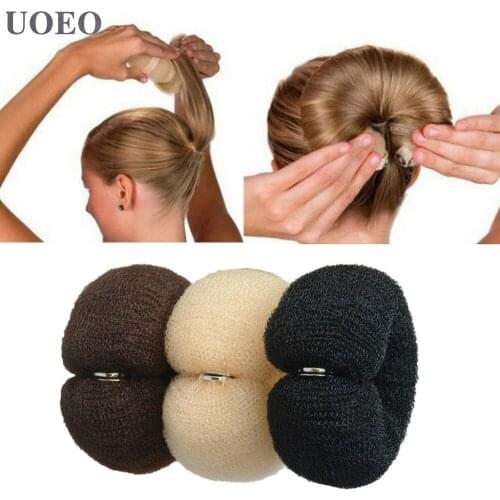 1 Pcs Women Hair Bun Maker Donut Magic Foam Sponge Shaper Ring Hairstyle Diy Twist Accessories Hair Styling Tools Wholesale