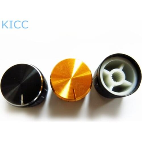 15*17mm Aluminum Plastic knob potentiometer knob (5Pcs/Lot)