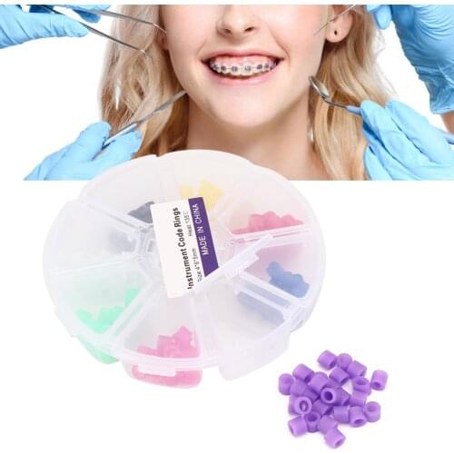 160pcs Dental Color Code Rings Autoclavable Disinfection Orthodontic Accessory