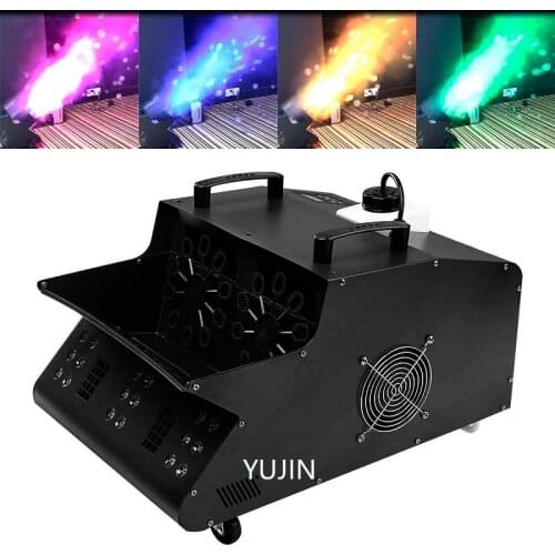 2pcs/lot Stage Effect DMX bubble machine with smoke machine 2 in 1