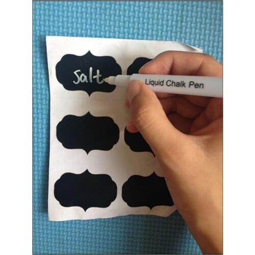 300pcs/lot Vinyl Black Chalkboard Label Stickers decal ,Modern kitchen Organizing Chalkboard Stickers Decor vinilos paredes D754