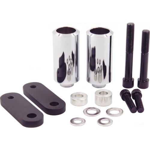 Aftermarket Free Shipping Motorcycle Parts No Cut Frame Slider Protector For Honda 2004 2005 CBR 1000RR 1000 RR Chrome