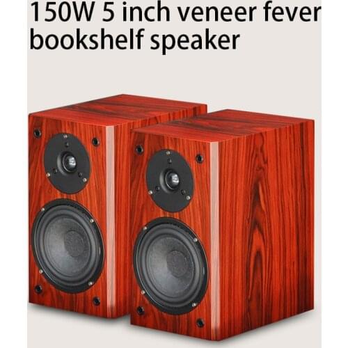 150W 4 ohm 5 inch rosewood veneer speaker fever hifiSQ528 bookshelf speaker 2.0 passive 52Hz~ 20KHz audio wooden pair box