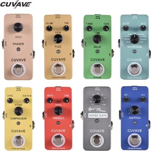 CUVAVE DELAY Guitar Effect Pedal Classic Compress Zinc Alloy Shell True Bypass Vintage Fuzz Guitar Pedal For guitar accessories