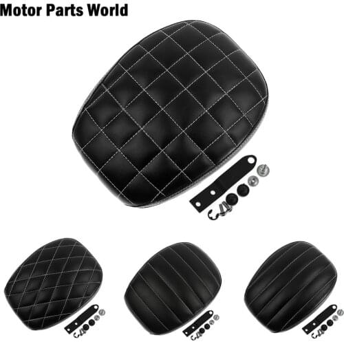Motorcycle Passenger Rear Seat Pad Leather Pillow Black Fender Seat Fits For Harley Sportster XL883 1200 72 48 2010-2015